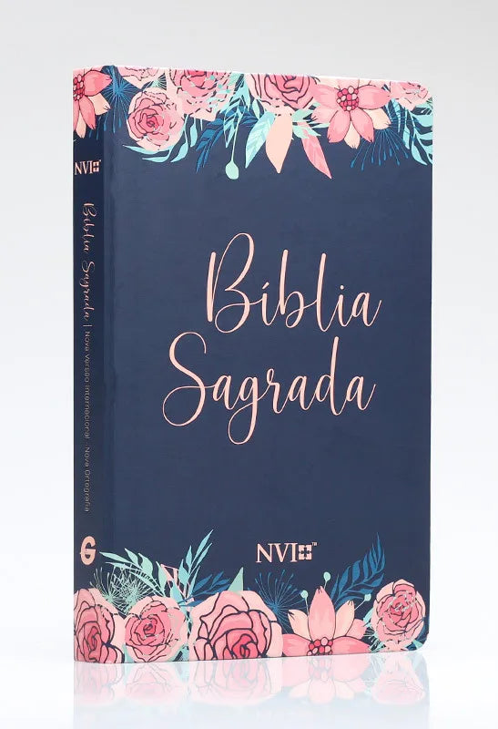 Bíblia Sagrada NVI Letra Normal Semi-Luxo Especial Rosas