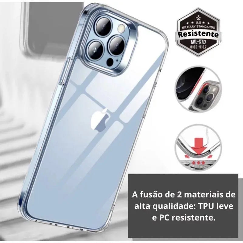 Capa SPACE tpu acrílica anti impacto para iphone