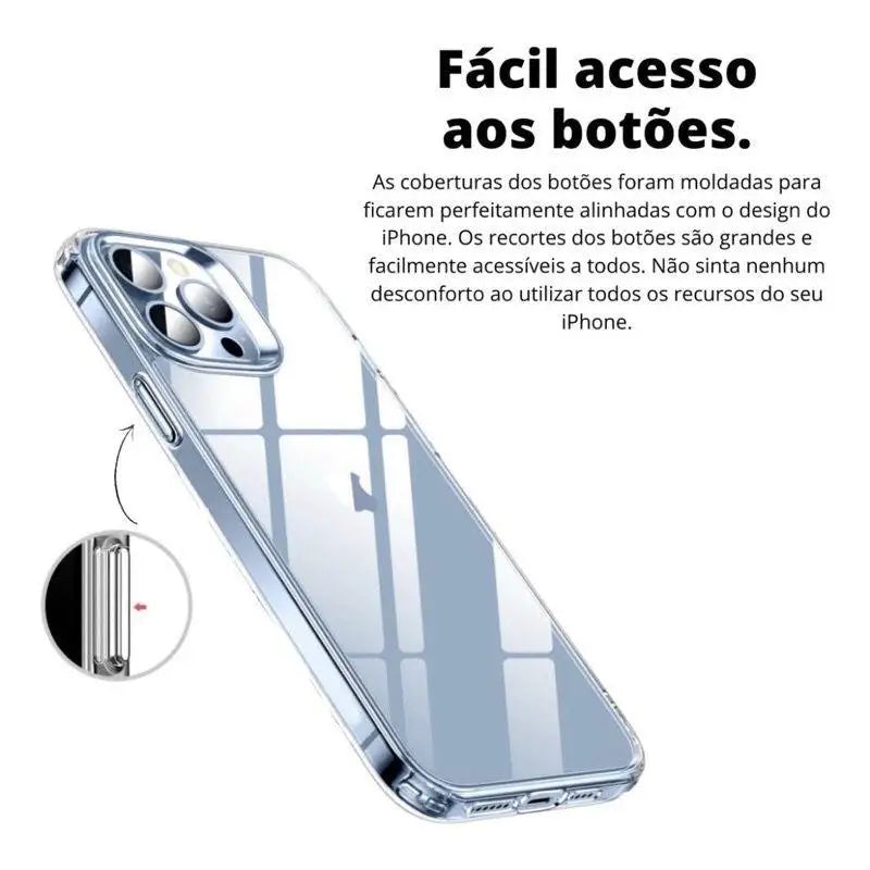 Capa SPACE tpu acrílica anti impacto para iphone