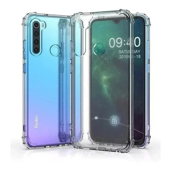 Kit Capa Case Capinha Anti Shock Xiaomi Redmi Note 8 + Pelicula De Vidro 3d